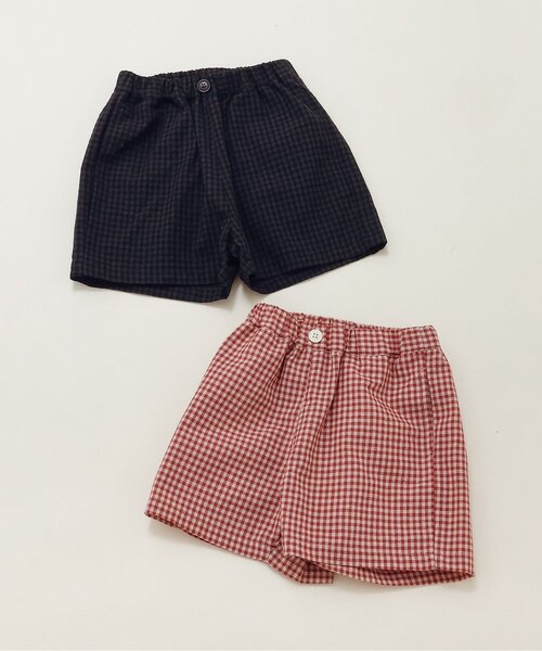 BREEZE（ブリーズ）の「【リンク】ギンガムチェックタックパンツ（その他パンツ・キッズ・ブラック/レッド・100/90/80/140/120/110/130）」の9枚目の写真