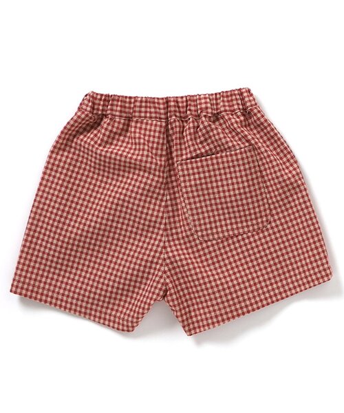 BREEZE（ブリーズ）の「【リンク】ギンガムチェックタックパンツ（その他パンツ・キッズ・ブラック/レッド・100/90/80/140/120/110/130）」の7枚目の写真