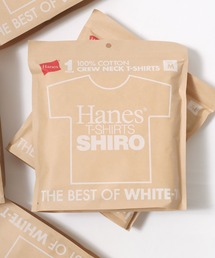 Hanes/へインズ T-SHIRTS SHIRO/シロ 白 ホワイト 無地 クルーネック 半袖Tシャツ/1P パックT/レディース メンズ