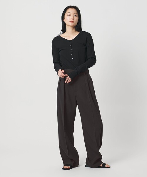 MARW UNITED ARROWS(マルゥ ユナイテッドアローズ)の「<MARW UNITED ARROWS>インタック パンツ(スラックス・レディース・ブラック/モカ/ダークグレー・36/38)」の20枚目の写真