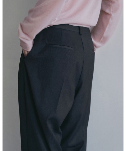 anuke（アンヌーク）の「Hightwist Cocoon Pants（その他パンツ・レディース・チャコールグレー/ネイビー・38inch/36inch）」の13枚目の写真