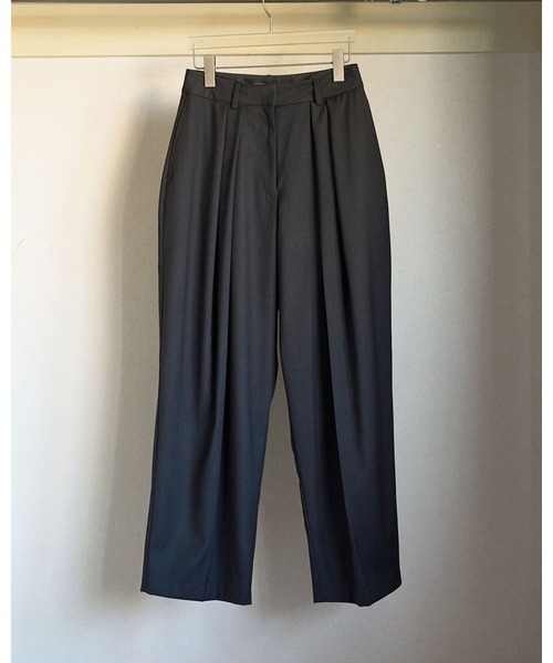 anuke（アンヌーク）の「Hightwist Cocoon Pants（その他パンツ・レディース・チャコールグレー/ネイビー・38inch/36inch）」の8枚目の写真