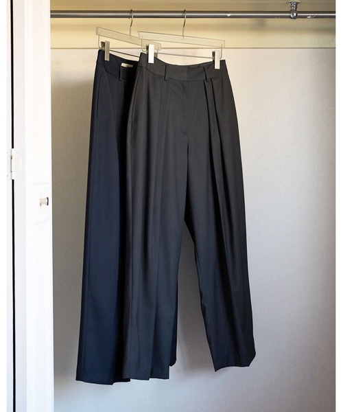 anuke（アンヌーク）の「Hightwist Cocoon Pants（その他パンツ・レディース・チャコールグレー/ネイビー・38inch/36inch）」の10枚目の写真