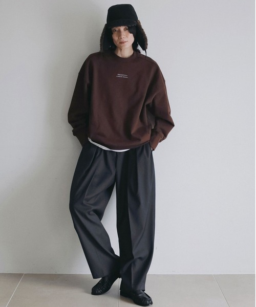 anuke（アンヌーク）の「Hightwist Cocoon Pants（その他パンツ・レディース・チャコールグレー/ネイビー・38inch/36inch）」の3枚目の写真