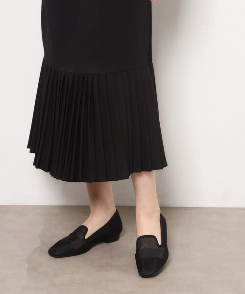 ESPERANZA（エスペランサ）の「2WAYフリルフラットオペラシューズ（その他シューズ・レディース・ブルー系7/ブラック系2/ベージュ系2・24.0cm/23.0cm/24.5cm/23.5cm/22.5cm）」の5枚目の写真