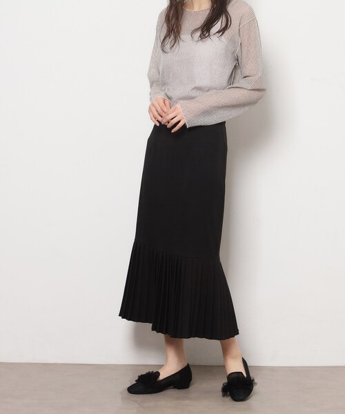 ESPERANZA（エスペランサ）の「2WAYフリルフラットオペラシューズ（その他シューズ・レディース・ブルー系7/ブラック系2/ベージュ系2・24.0cm/23.0cm/24.5cm/23.5cm/22.5cm）」の7枚目の写真