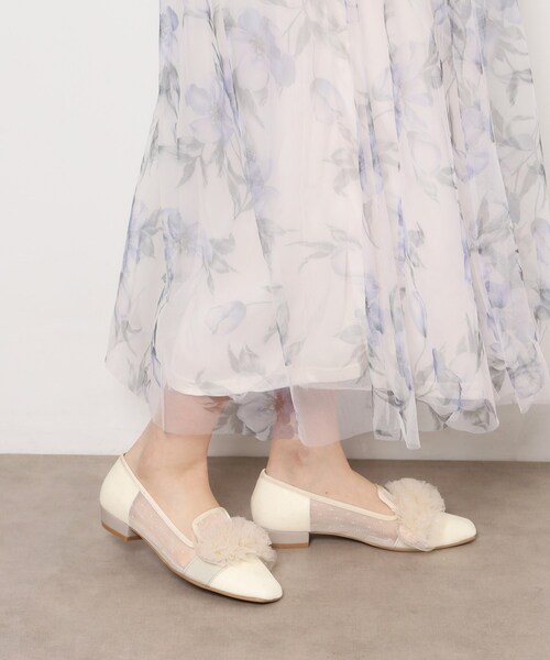 ESPERANZA（エスペランサ）の「2WAYフリルフラットオペラシューズ（その他シューズ・レディース・ブルー系7/ブラック系2/ベージュ系2・24.0cm/23.0cm/24.5cm/23.5cm/22.5cm）」の8枚目の写真