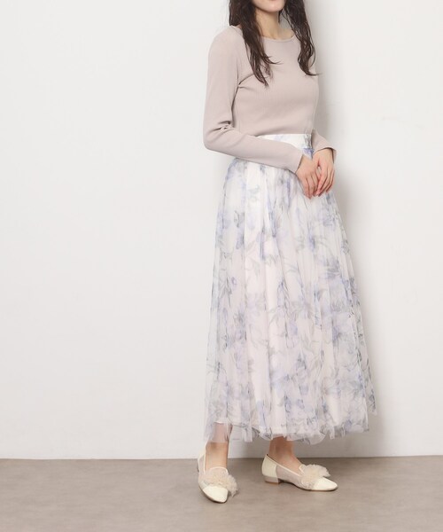ESPERANZA（エスペランサ）の「2WAYフリルフラットオペラシューズ（その他シューズ・レディース・ブルー系7/ブラック系2/ベージュ系2・24.0cm/23.0cm/24.5cm/23.5cm/22.5cm）」の9枚目の写真