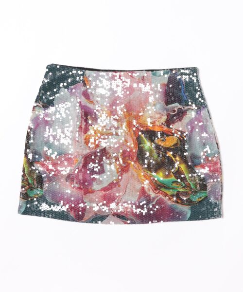 Desigual（デシグアル）の「ギャラクシーフラワースパンコールミニスカート（スカート・レディース・レッド・XS/L/XL/S/M）」の3枚目の写真