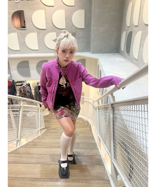 Desigual（デシグアル）の「ギャラクシーフラワースパンコールミニスカート（スカート・レディース・レッド・XS/L/XL/S/M）」の8枚目の写真