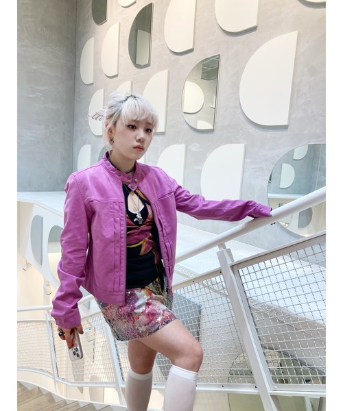 Desigual（デシグアル）の「ギャラクシーフラワースパンコールミニスカート（スカート・レディース・レッド・XS/L/XL/S/M）」の9枚目の写真
