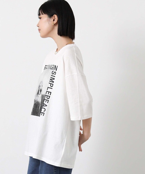 CHIGNON(シニヨン)の「アニマルフォトDOG_T(Tシャツ/カットソー・レディース・ホワイト・FREE)」の8枚目の写真