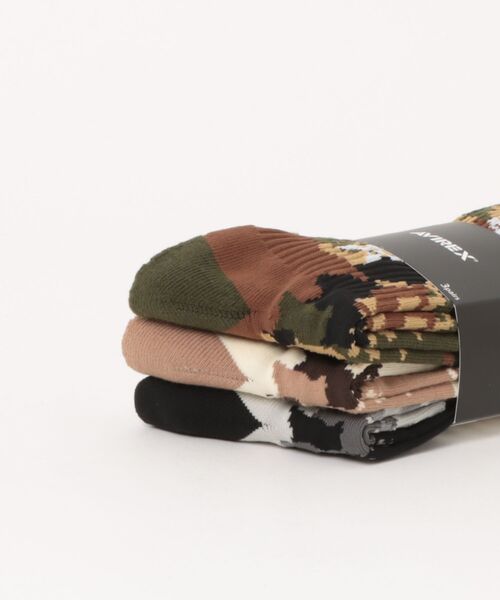 AVIREX（アヴィレックス）の「【RES】【AVIREX】Ccamouflage 3P Socks（ソックス/靴下・メンズ・カモフラージュ・25-27）」の3枚目の写真
