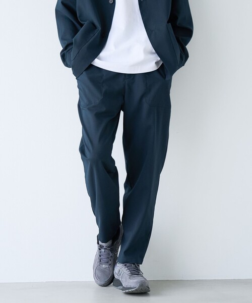 coen（コーエン）の「ハイブリッドリネン リラックスパンツ【吸水速乾・防シワ・UVカット】（その他パンツ・メンズ・モカ/ネイビー/ダークグレー・XL/L/S/M）」の3枚目の写真