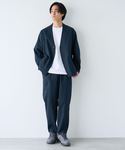 coen（コーエン）の「ハイブリッドリネン リラックスパンツ【吸水速乾・防シワ・UVカット】（その他パンツ・メンズ・モカ/ネイビー/ダークグレー・XL/L/S/M）」の8枚目の写真