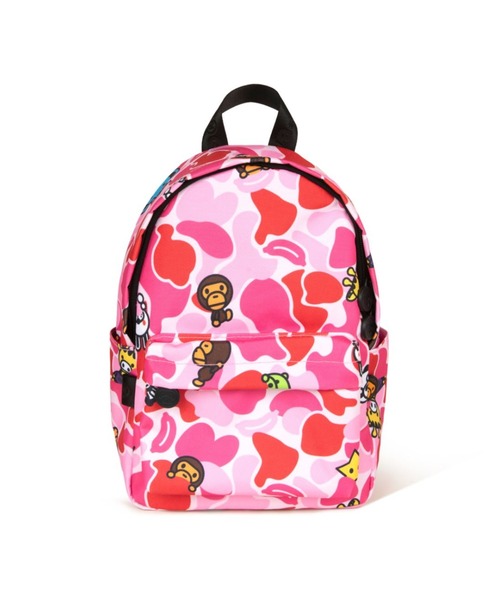 A BATHING APE(アベイシングエイプ)の「BABY MILO SMALL BACKPACK #3(バックパック/リュック・メンズ・マルチ/ピンク/グリーン・FREE)」の5枚目の写真