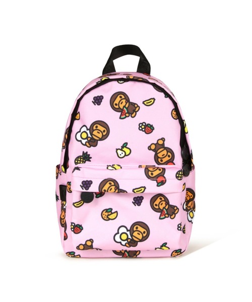 A BATHING APE(アベイシングエイプ)の「BABY MILO SMALL BACKPACK #3(バックパック/リュック・メンズ・マルチ/ピンク/グリーン・FREE)」の6枚目の写真