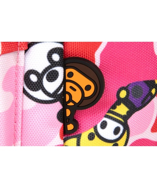 A BATHING APE(アベイシングエイプ)の「BABY MILO SMALL BACKPACK #3(バックパック/リュック・メンズ・マルチ/ピンク/グリーン・FREE)」の11枚目の写真