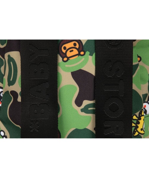 A BATHING APE(アベイシングエイプ)の「BABY MILO SMALL BACKPACK #3(バックパック/リュック・メンズ・マルチ/ピンク/グリーン・FREE)」の13枚目の写真