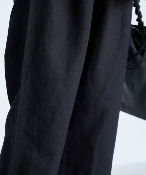 coen（コーエン）の「【接触冷感】リネンレーヨン ワイドストレートパンツ（WEB限定サイズあり/インフルエンサー紹介アイテム）（その他パンツ・レディース・その他1/ダークブラウン/オリーブ/ブラック・XL/L/M/S）」の10枚目の写真