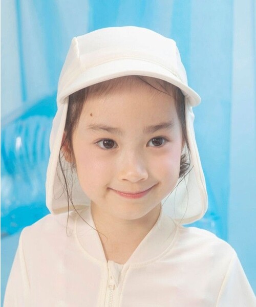 BRANSHES（ブランシェス）の「【水着 / SWIM】スイムキャップ（スイムグッズ・キッズ・ラベンダー/アイボリー・S/M）」の4枚目の写真