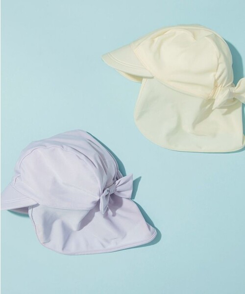 BRANSHES（ブランシェス）の「【水着 / SWIM】スイムキャップ（スイムグッズ・キッズ・ラベンダー/アイボリー・S/M）」の7枚目の写真