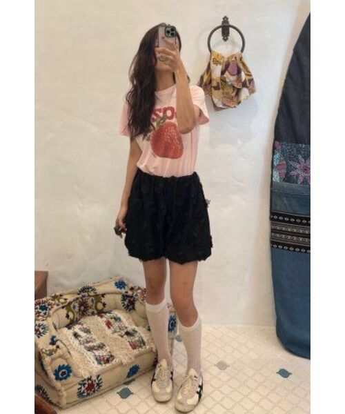 LAZYZ(レイジジ)の「Lazy Strawberry Crop T-shirt (2color)(Tシャツ/カットソー・レディース・ホワイト/ピンク・FREE)」の12枚目の写真