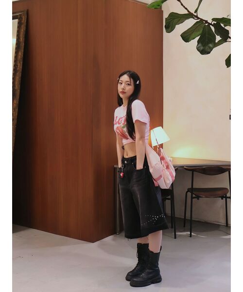 LAZYZ(レイジジ)の「Lazy Strawberry Crop T-shirt (2color)(Tシャツ/カットソー・レディース・ホワイト/ピンク・FREE)」の13枚目の写真