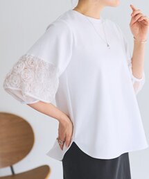 BEARDSLEY | フリル刺繍ドッキングプルオーバー(Tシャツ/カットソー)