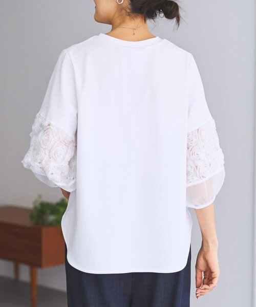 BEARDSLEY（ビアズリー）の「フリル刺繍ドッキングプルオーバー（Tシャツ/カットソー・レディース・ブラック/ホワイト・FREE）」の20枚目の写真