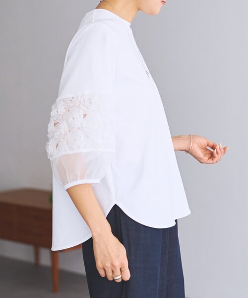 BEARDSLEY（ビアズリー）の「フリル刺繍ドッキングプルオーバー（Tシャツ/カットソー・レディース・ブラック/ホワイト・FREE）」の21枚目の写真