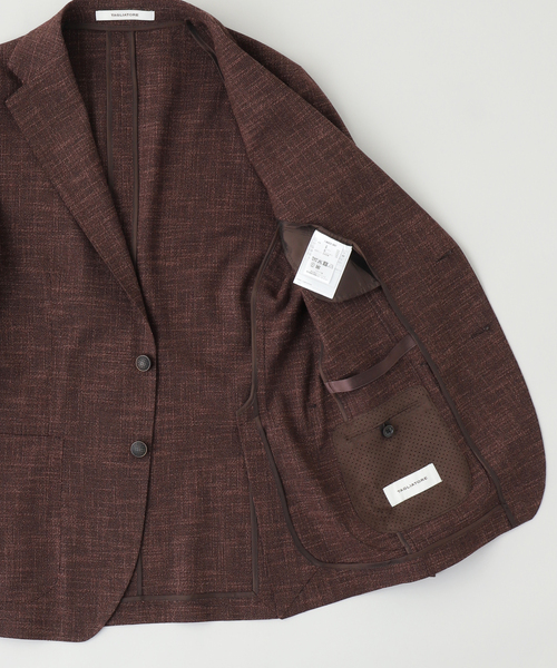 TAGLIATORE(タリアトーレ)の「TAGLIATORE (タリアトーレ) HOPSACK"DAKAR"(テーラードジャケット・メンズ・ブラウン/ネイビー・42/48/50/44/46)」の5枚目の写真