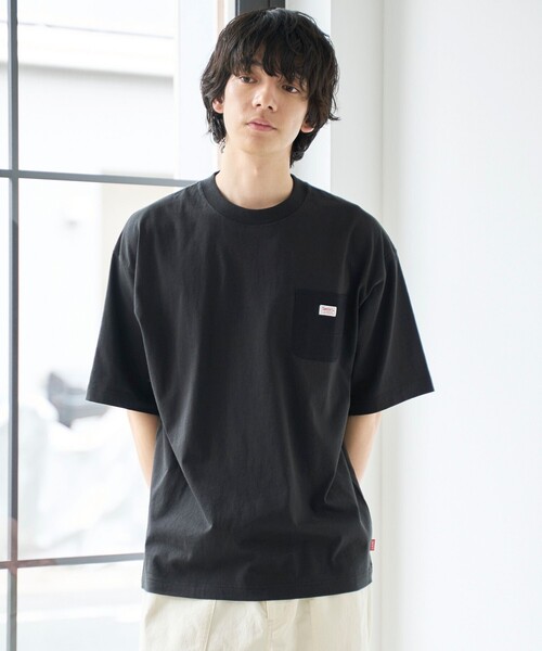 SMITH'S(スミス)の「<父の日ギフトにもおすすめ>SMITH'S(スミス)別注ポケット切替えTシャツ(Tシャツ/カットソー・メンズ・ブラック/ダークグリーン/ホワイト/ライトグレー/ワインレッド/ネイビー・S/L/XL/M)」の9枚目の写真