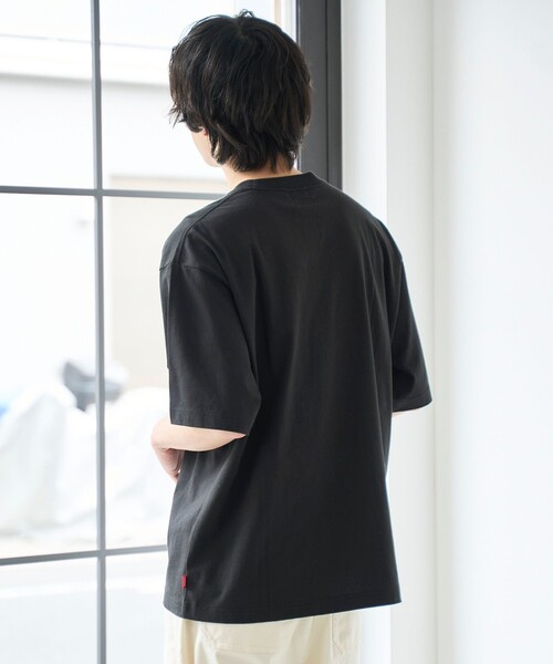 SMITH'S(スミス)の「<父の日ギフトにもおすすめ>SMITH'S(スミス)別注ポケット切替えTシャツ(Tシャツ/カットソー・メンズ・ブラック/ダークグリーン/ホワイト/ライトグレー/ワインレッド/ネイビー・S/L/XL/M)」の10枚目の写真
