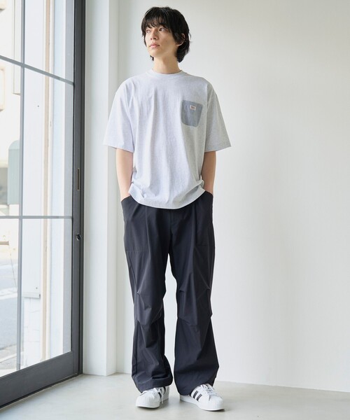 SMITH'S(スミス)の「<父の日ギフトにもおすすめ>SMITH'S(スミス)別注ポケット切替えTシャツ(Tシャツ/カットソー・メンズ・ブラック/ダークグリーン/ホワイト/ライトグレー/ワインレッド/ネイビー・S/L/XL/M)」の11枚目の写真