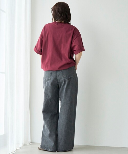 SMITH'S(スミス)の「<父の日ギフトにもおすすめ>SMITH'S(スミス)別注ポケット切替えTシャツ(Tシャツ/カットソー・メンズ・ブラック/ダークグリーン/ホワイト/ライトグレー/ワインレッド/ネイビー・S/L/XL/M)」の17枚目の写真