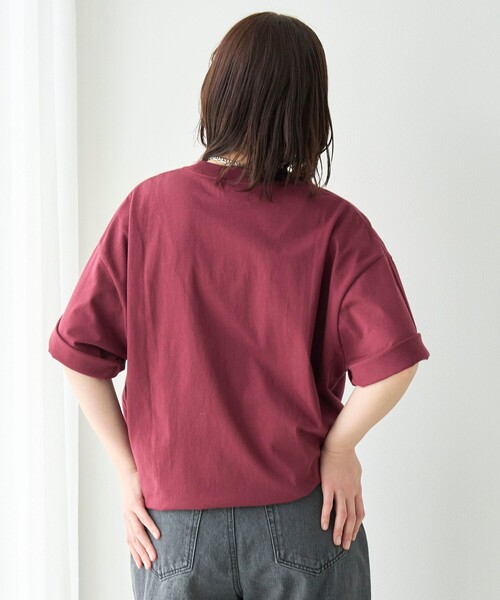 SMITH'S(スミス)の「<父の日ギフトにもおすすめ>SMITH'S(スミス)別注ポケット切替えTシャツ(Tシャツ/カットソー・メンズ・ブラック/ダークグリーン/ホワイト/ライトグレー/ワインレッド/ネイビー・S/L/XL/M)」の20枚目の写真