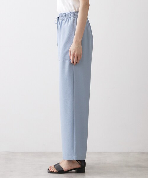 Dessin（デッサン）の「【接触冷感/ウエストゴム/洗える】イージーワイドパンツ（その他パンツ・レディース・ネイビー/ナチュラル/サックスブルー・03/02/01/00）」の21枚目の写真