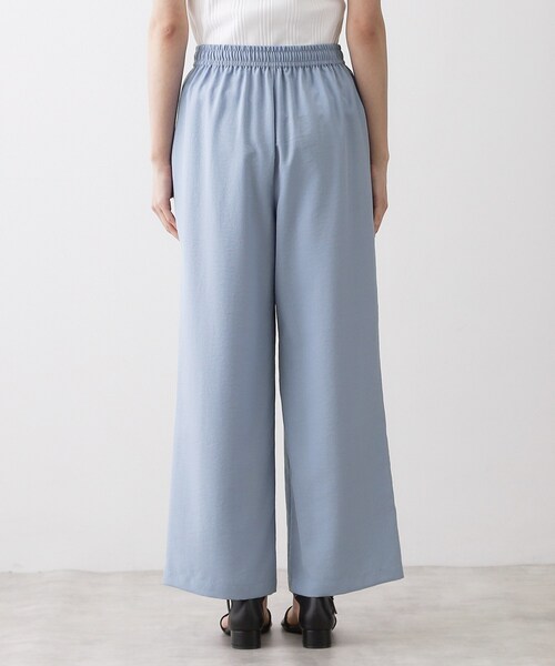 Dessin（デッサン）の「【接触冷感/ウエストゴム/洗える】イージーワイドパンツ（その他パンツ・レディース・ネイビー/ナチュラル/サックスブルー・03/02/01/00）」の22枚目の写真