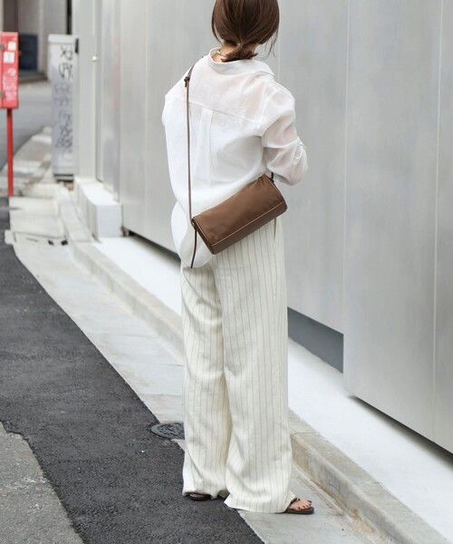 NOLLEY’S（ノーリーズ）の「ナイロンショルダーバッグ（ショルダーバッグ・レディース・ブラウン/ブラック・FREE）」の6枚目の写真