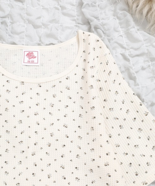 JEMORGAN（ジェーイーモーガン）の「JEMORGAN ワッフル花柄ハーフスリーブクルー（パック）（Tシャツ/カットソー・レディース・ブラック/パープル/ピンク・F）」の5枚目の写真