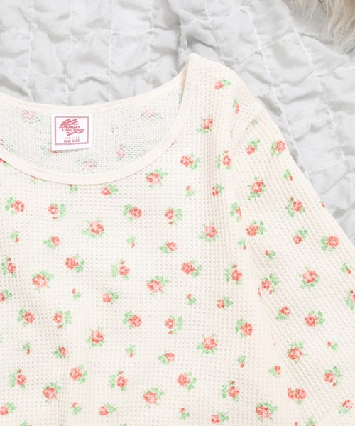 JEMORGAN（ジェーイーモーガン）の「JEMORGAN ワッフル花柄ハーフスリーブクルー（パック）（Tシャツ/カットソー・レディース・ブラック/パープル/ピンク・F）」の9枚目の写真