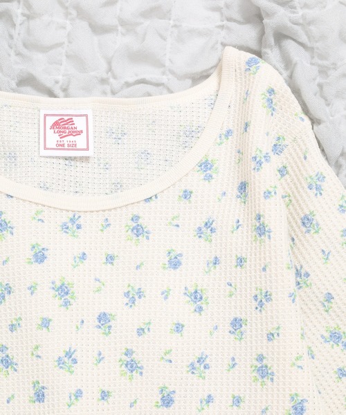 JEMORGAN（ジェーイーモーガン）の「JEMORGAN ワッフル花柄ハーフスリーブクルー（パック）（Tシャツ/カットソー・レディース・ブラック/パープル/ピンク・F）」の13枚目の写真
