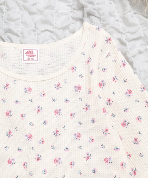 JEMORGAN（ジェーイーモーガン）の「JEMORGAN ワッフル花柄ハーフスリーブクルー（パック）（Tシャツ/カットソー・レディース・ブラック/パープル/ピンク・F）」の11枚目の写真