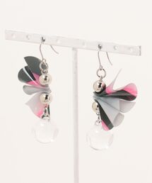 Beauty bell/PVCひらひらピーズピアス