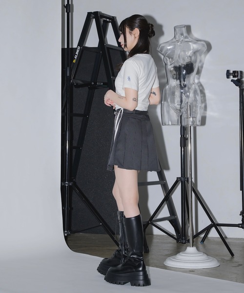 17HR（セブンティーンアワーズ）の「ウォッシュシャーリングT（Tシャツ/カットソー・レディース・ホワイト/ブラック系その他/グレー系その他・FREE）」の6枚目の写真
