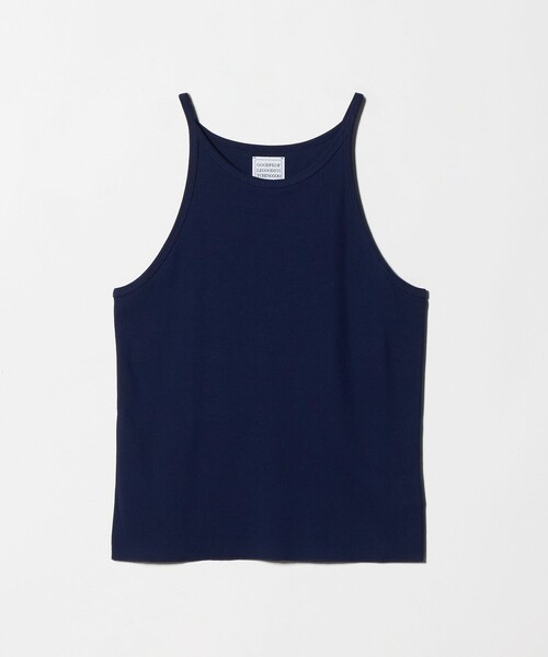 GOOD PEOPLE GOOD STITCHING GOOD PRODUCT(グッドピープルグッドスティッチンググッドプロダクト)の「<GOOD PEOPLE GOOD STITCHING GOOD PRODUCT>リブ タンクトップ(Tシャツ/カットソー・レディース・ネイビー・S)」の1枚目の写真
