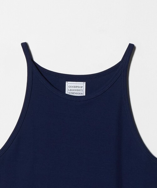 GOOD PEOPLE GOOD STITCHING GOOD PRODUCT(グッドピープルグッドスティッチンググッドプロダクト)の「<GOOD PEOPLE GOOD STITCHING GOOD PRODUCT>リブ タンクトップ(Tシャツ/カットソー・レディース・ネイビー・S)」の5枚目の写真