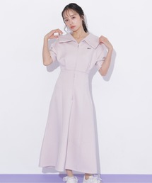 JILL by JILL STUART（ジルバイジルスチュアート）の「ビッグカラーダイバーロングワンピース（ワンピース）」