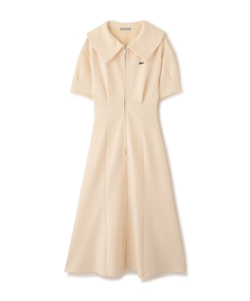 JILL by JILL STUART(ジルバイジルスチュアート)の「ビッグカラーダイバーロングワンピース(ワンピース・レディース・グレー/ピンク/ホワイト・FREE)」の4枚目の写真